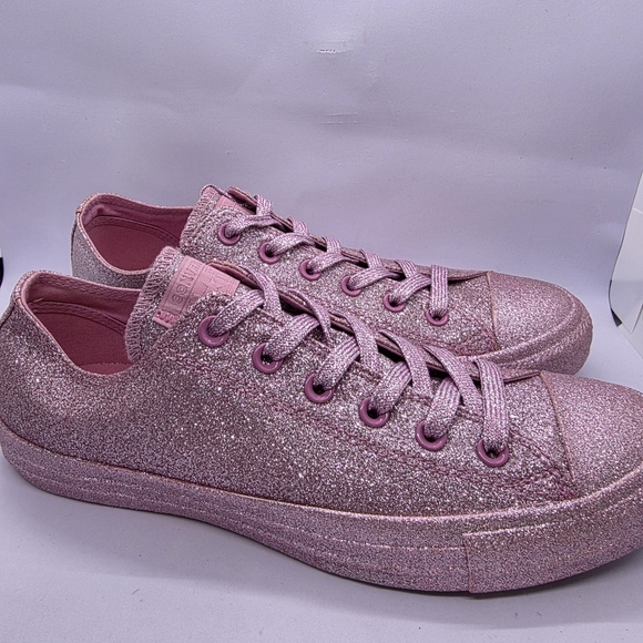 Converse 162993C Womens 10 Chuck Taylor All Star Pink Glitter Sneakers Shoes NEW - Picture 5 of 15